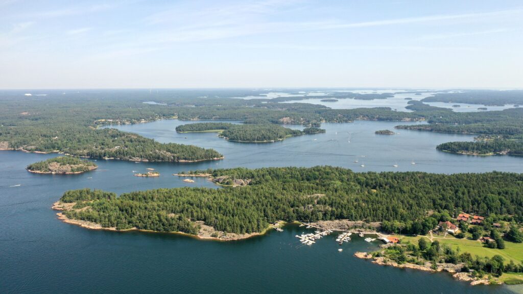 Vy över Stockholms skärgård